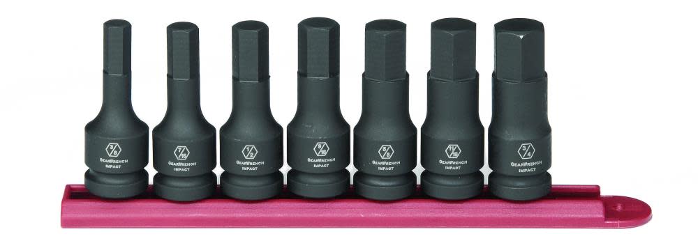 GEARWRENCH Hex Bit Impact Socket Set 7 pc. 1/2 In. Drive SAE 84941 from GEARWRENCH - Mycitystee