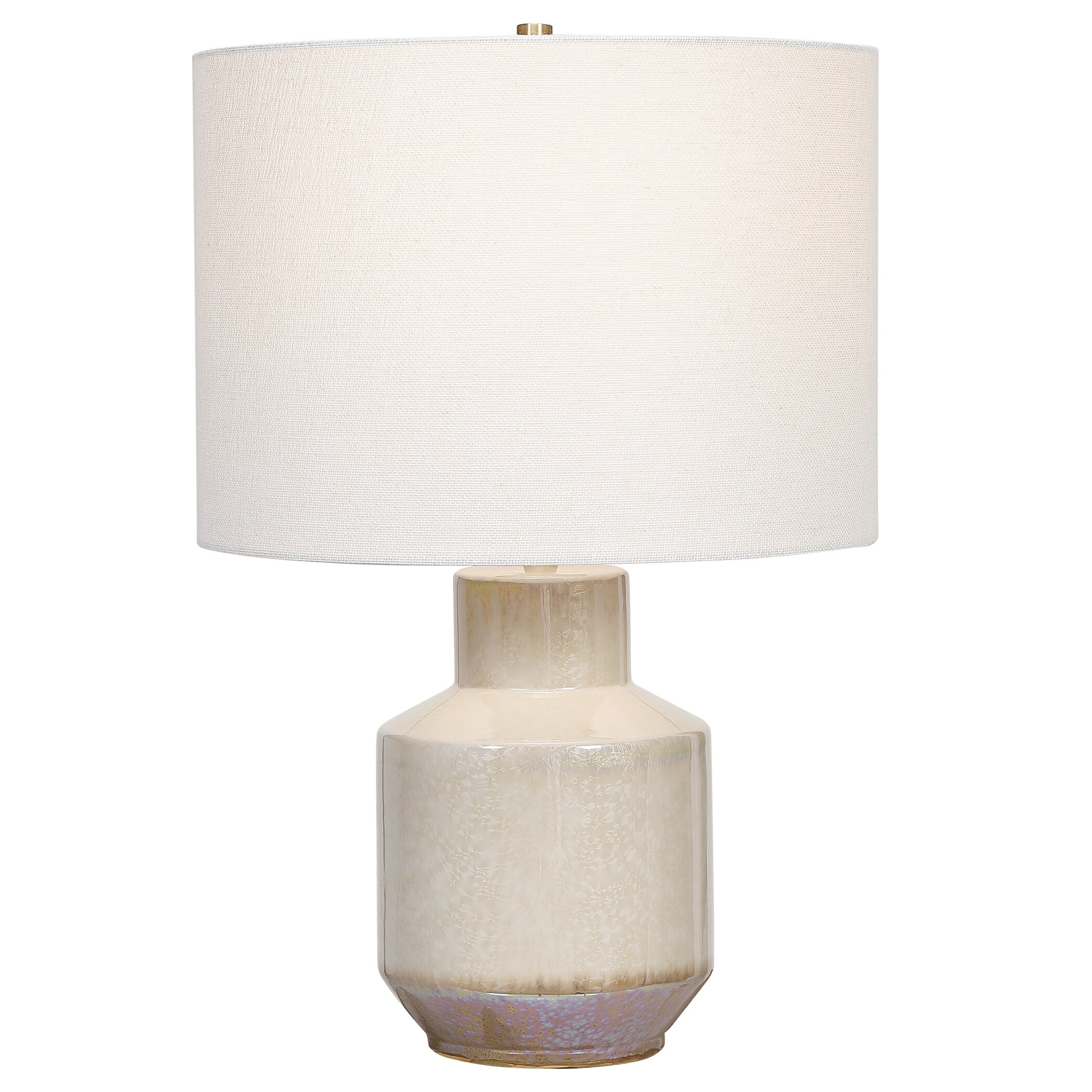 Iridescent Cream 1-light Table Lamp - Mycitystee