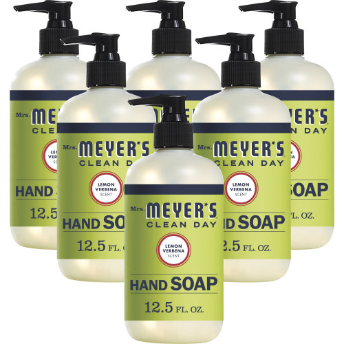 Mrs. Meyer's Clean Day Liquid Hand Soap， Lemon， 12.5 oz， 6/Carton (651321) - Mycitystee