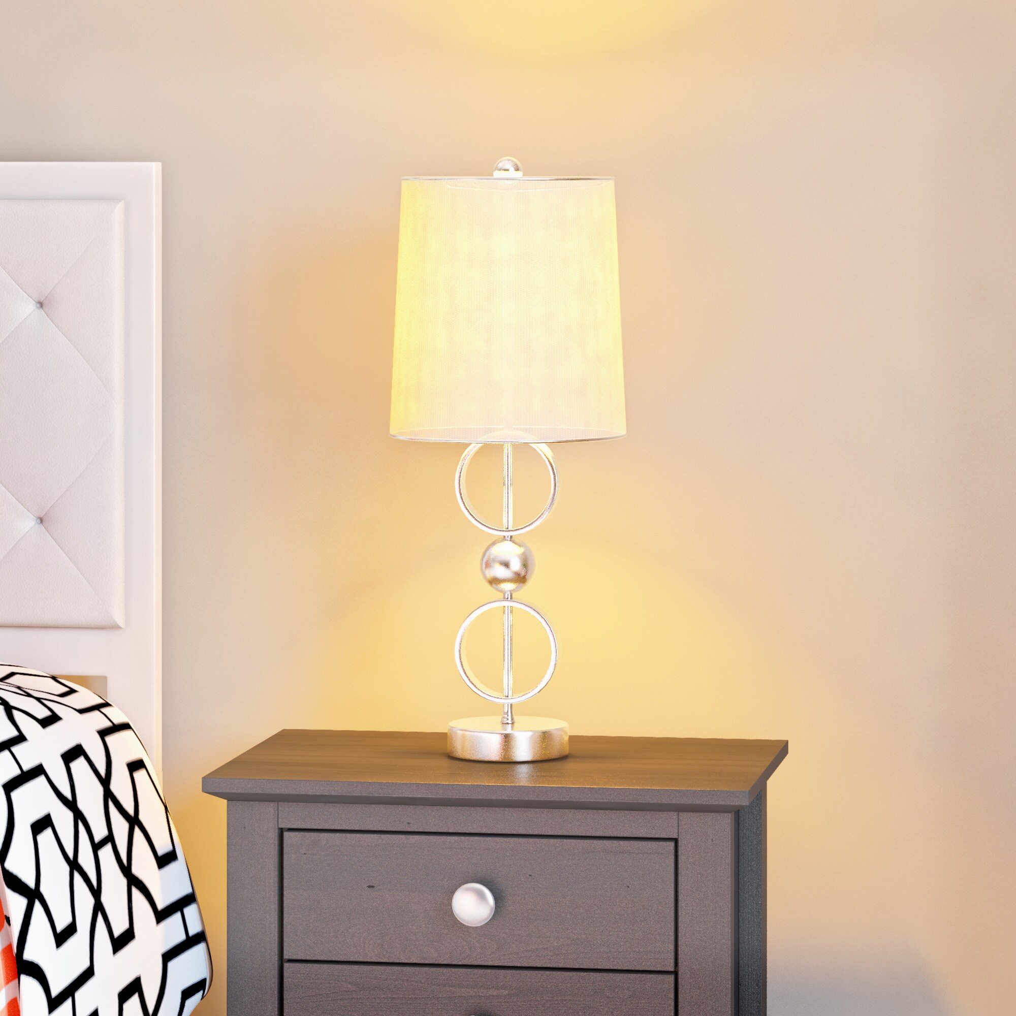 Silver Orchid Velez Brushed Steel Table Lamps (Set of 2) - Mycitystee