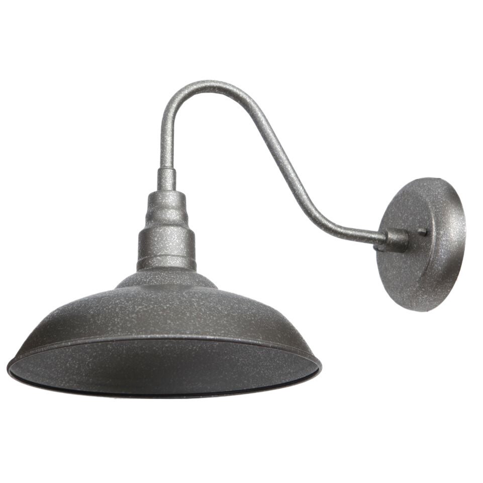 AA Warehousing Lora 1 Light Outdoor Wall Lighting in Silvertone Shopping - The Best Deals on Outdoor Barn Lights | 18881533 - Mycitystee