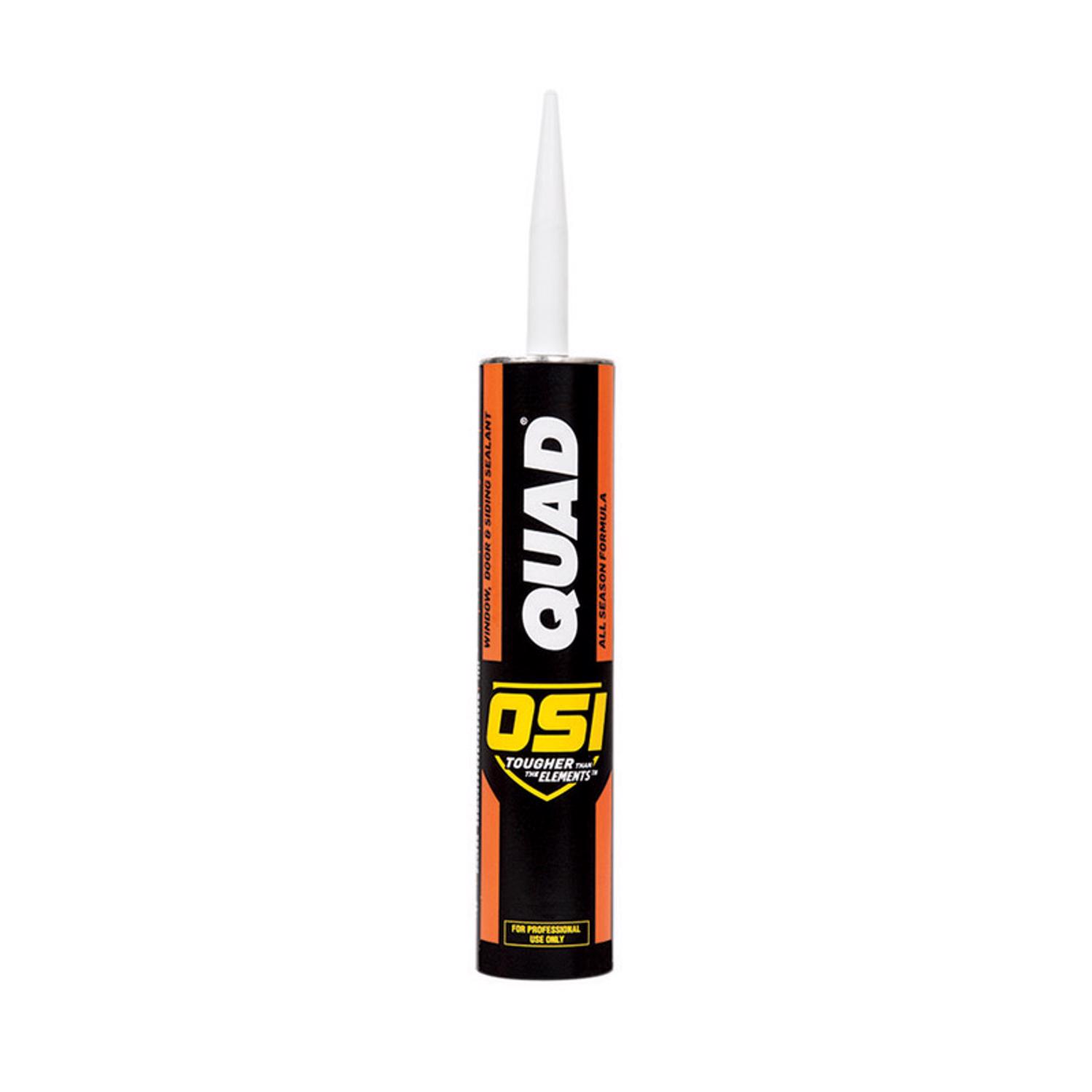 OSI Quad Black Elastomeric Polymers Door/Siding/ Window Sealant 10 oz - Mycitystee