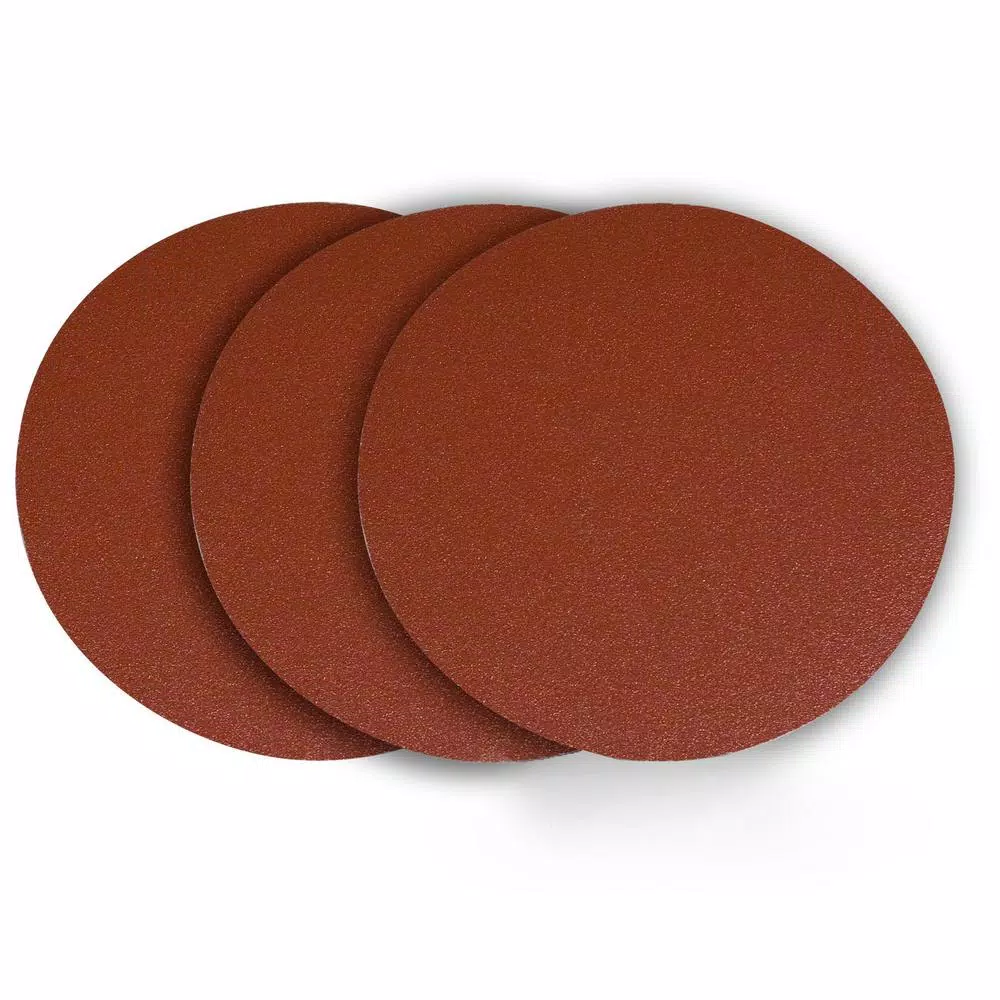 POWERTEC 12 in. 60 Grit PSA Aluminum Oxide Sanding Disc， Self Stick (3-Pack) and#8211; XDC Depot - Mycitystee