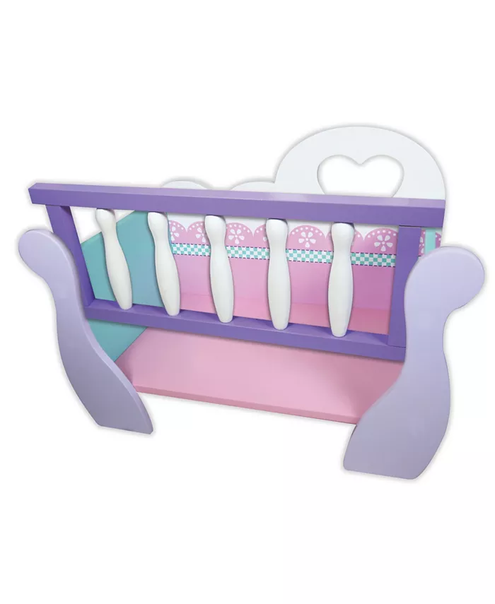 Lissi Dolls Lissi Wooden Baby Doll Cradle - Mycitystee