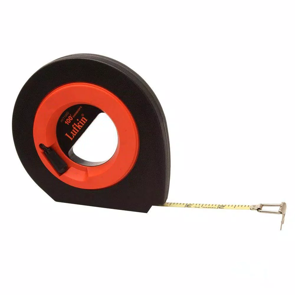 Lufkin 3/8 in. x 100 ft. Engineers Speedwinder Steel Long Tape Measure and#8211; XDC Depot - Mycitystee