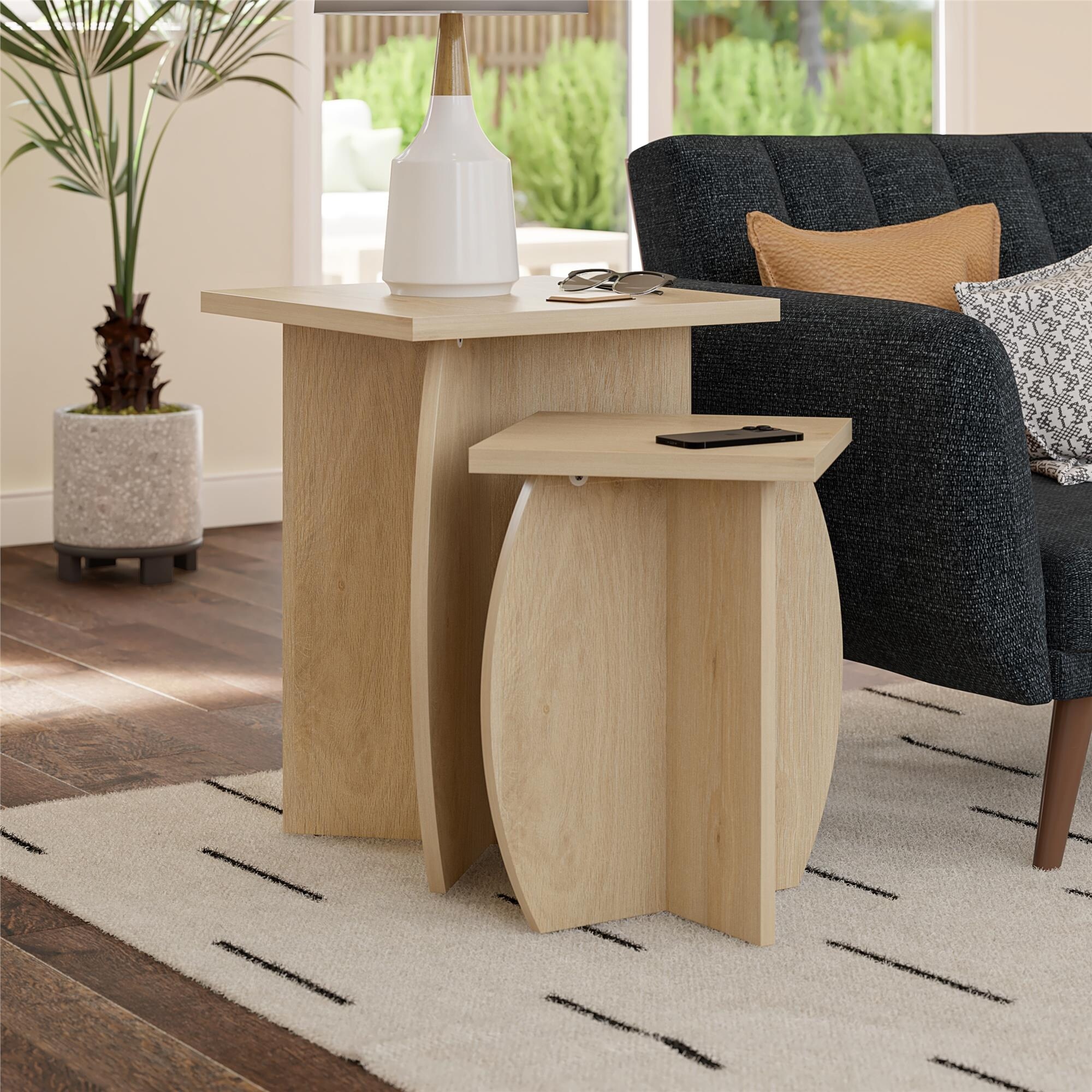 The Novogratz Voler Set of 2 Nesting End Tables - Mycitystee
