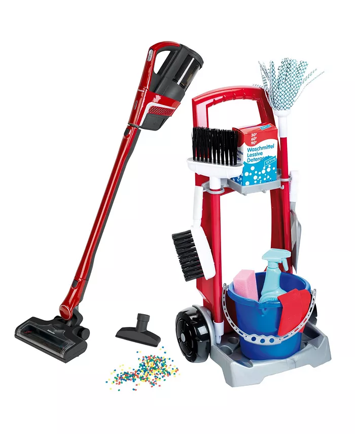 Miele Cleaning Trolley Triflex Vacuum Cleaner Cleaning Playset， Set of 7 - Mycitystee