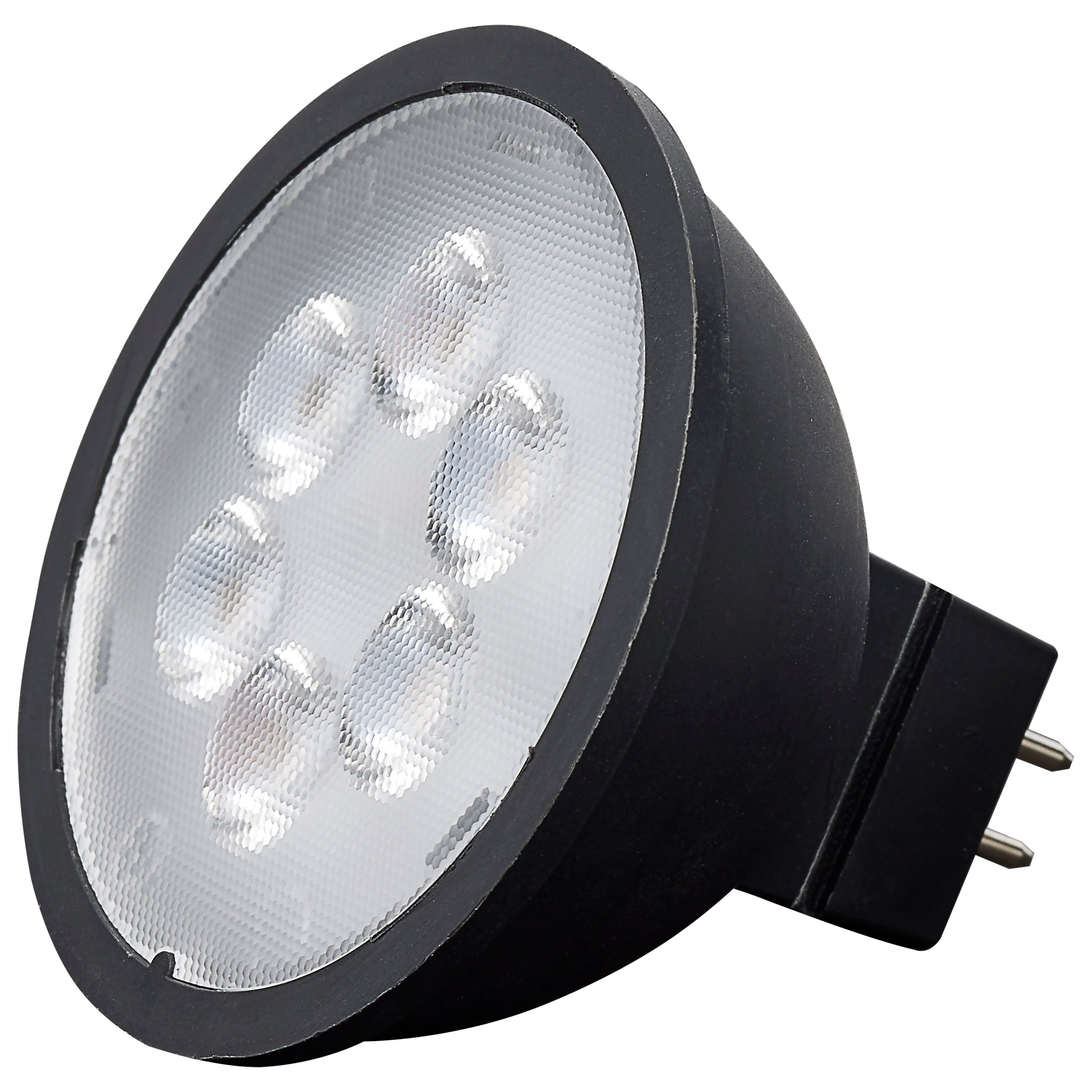 4.5W MR16 LED Black Finish 5000K GU5.3 Base 360L 12V - Mycitystee