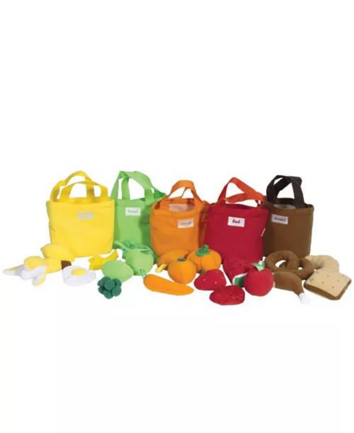 Creative Minds Pretend Play Fruit and Food Bags - 30 Pieces - Mycitystee