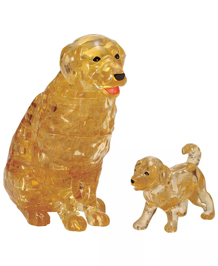 BePuzzled 3D Crystal Puzzle - Dog and Puppy - 47 Piece - Mycitystee