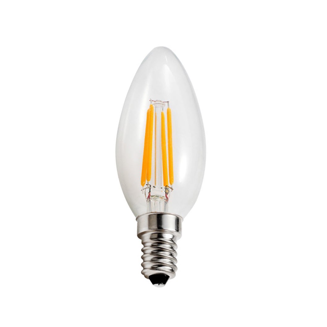 Goodlite 3.5-Watt LED Filament Candelabra Bulb Dimmable Torpedo Tip - Equivalent 40W Incandescent Bulb UL 400 Lumens - 10 Pack - Mycitystee
