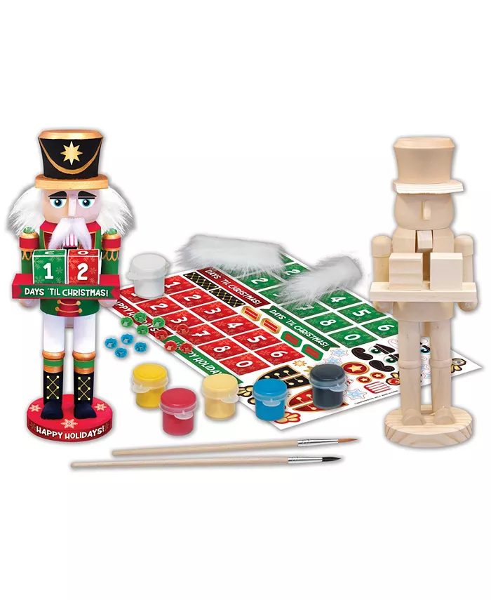 MasterPieces Puzzles Works of Ahhh Wood Painting Kit - Nutcracker Calendar - Mycitystee