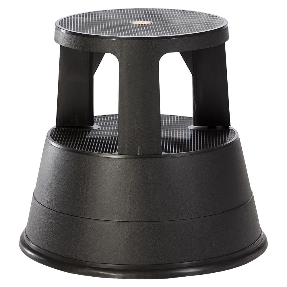 2-Step 300-lb Load Capacity Black Plastic Step Stool - Mycitystee