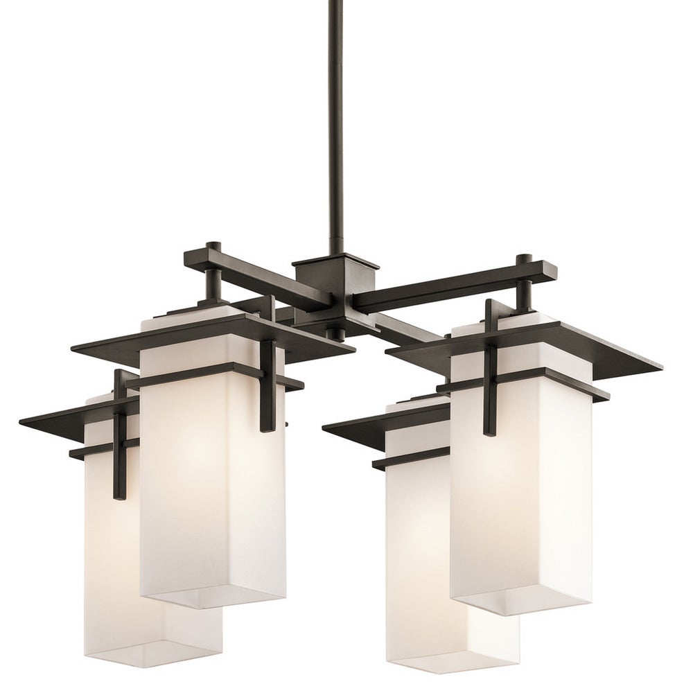 Kichler Lighting Caterham Collection 4-light Olde Bronze Indoor/Outdoor Chandelier - Mycitystee