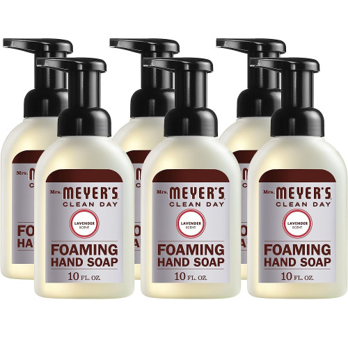 Mrs. Meyer's Foaming Hand Soap， Lavender， 10 oz， 6/Carton (662031) - Mycitystee