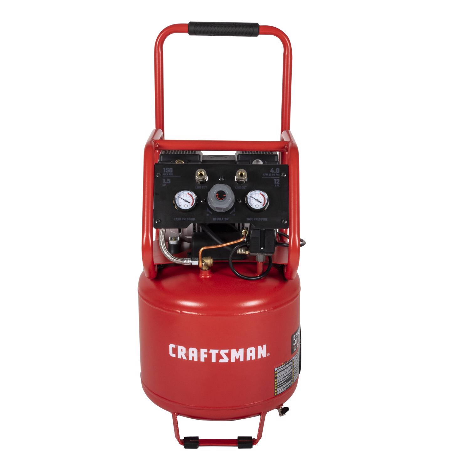 Craftsman 10 gal Vertical Portable Air Compressor 150 psi 1.5 HP - Mycitystee