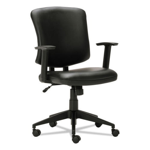 Alera Everyday Task Office Chair， Bonded Leather Seat/Back， Supports Up to 275 lb， 17.6