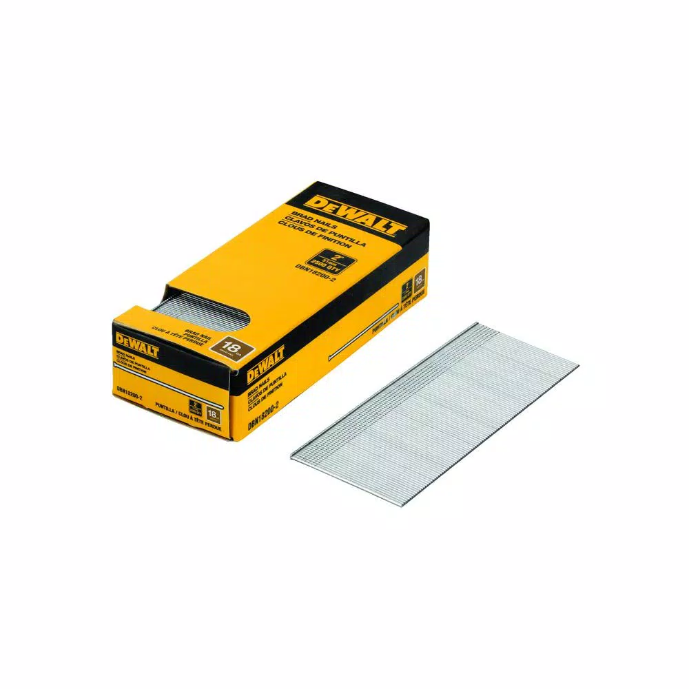 DEWALT 2 in. x 18-Gauge Metal Brad Nails (2500 per Pack) and#8211; XDC Depot - Mycitystee