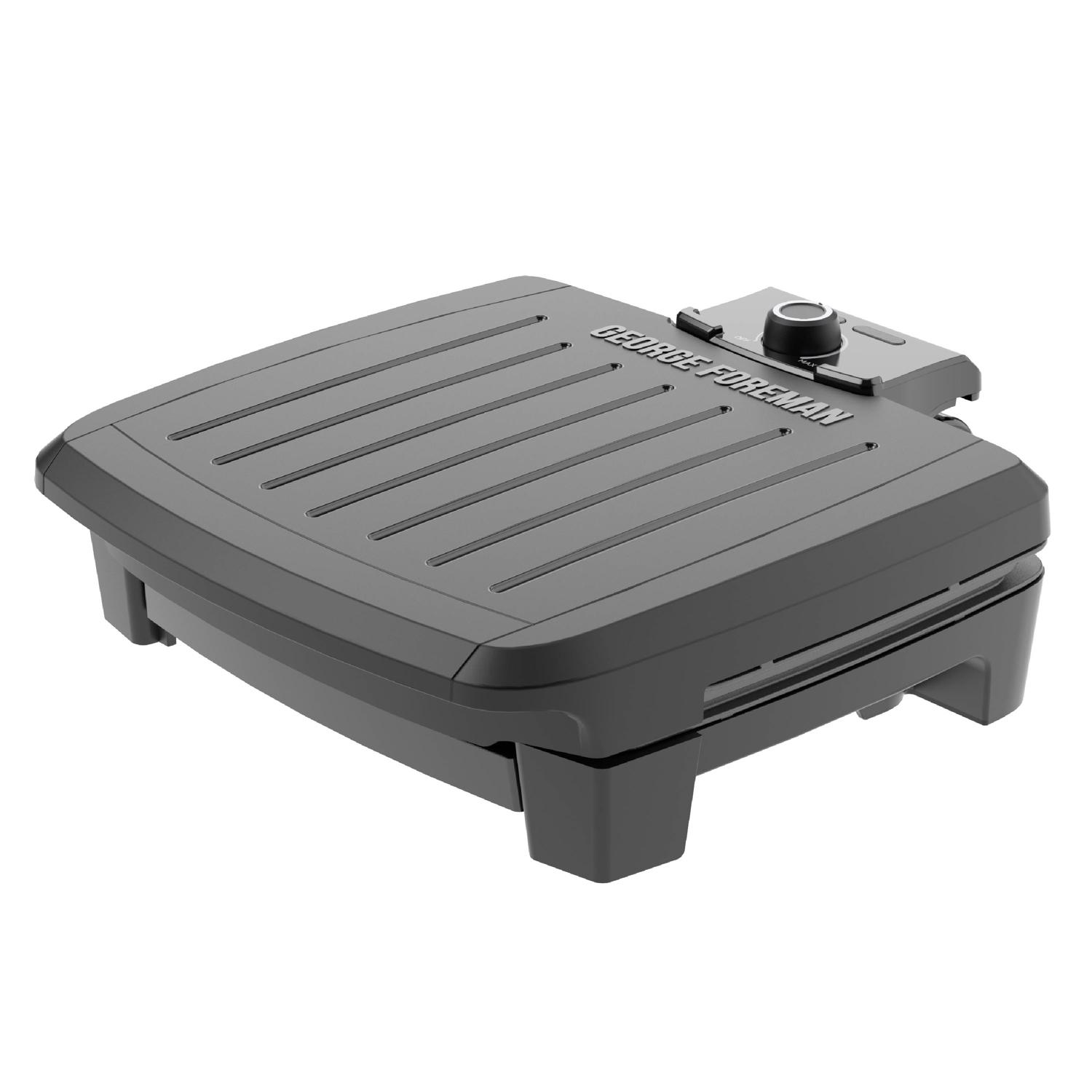 George Foreman Submersible Black Plastic Nonstick Surface Indoor Grill 75 in. - Mycitystee