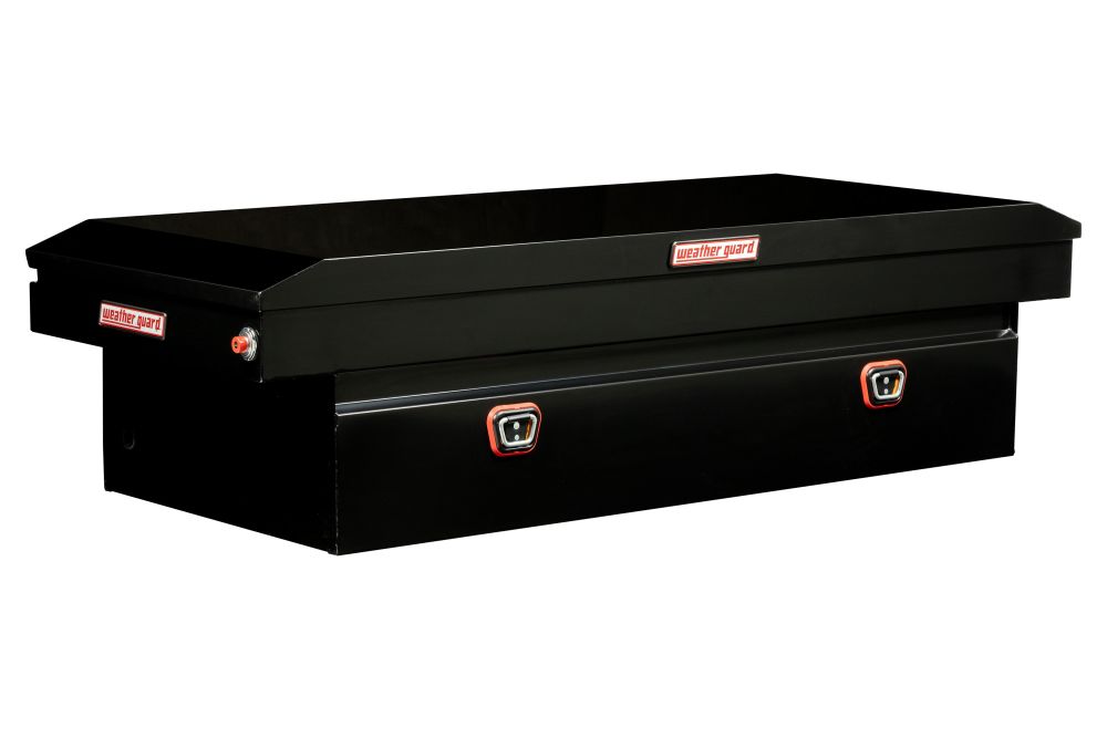 Weather Guard Saddle Box Steel Full Extra Wide Gloss Black - Mycitystee