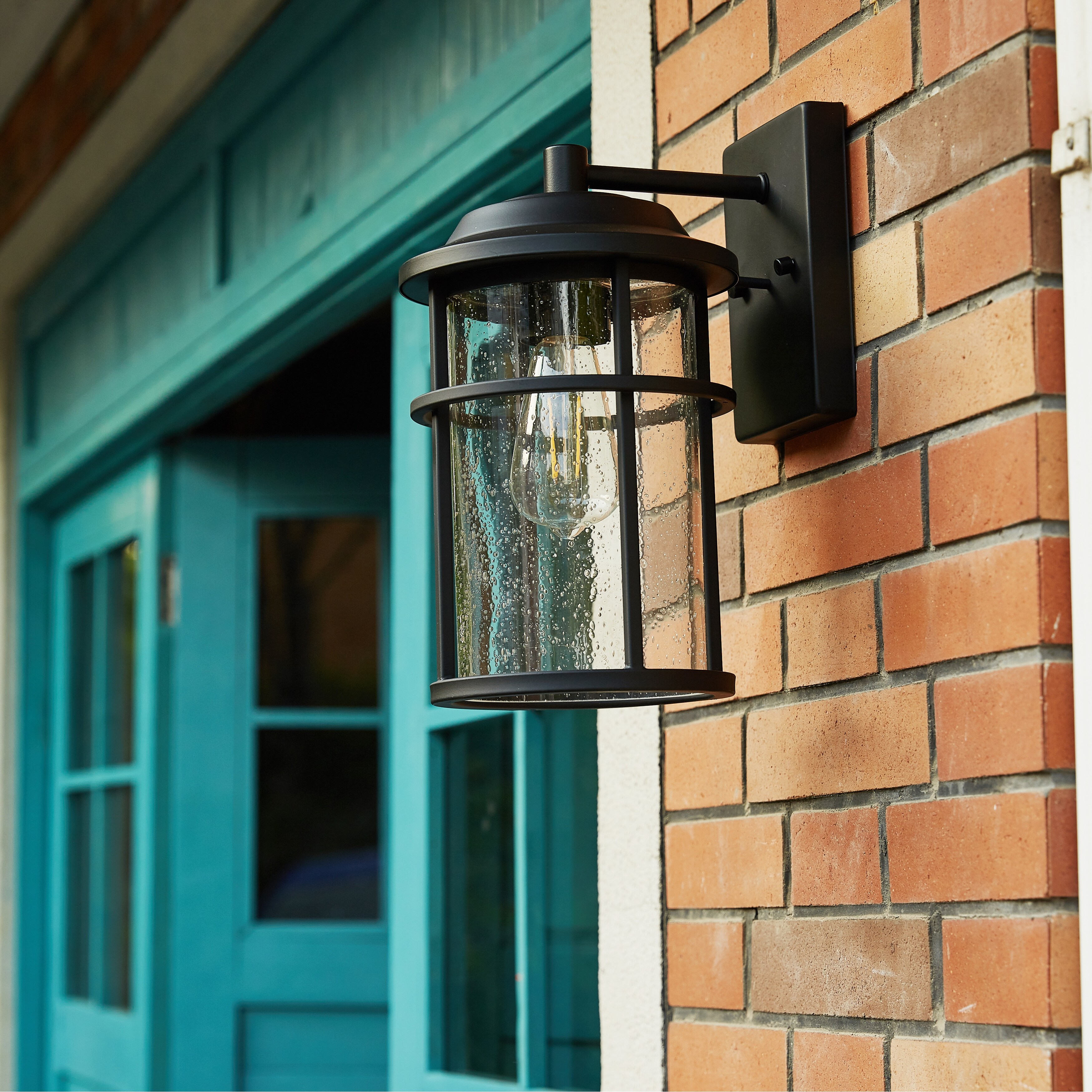 Chloe Transitional 1-light Black Outdoor Wall Lantern Shopping - The Best Deals on Outdoor Wall Lanterns | 39368006 - Mycitystee