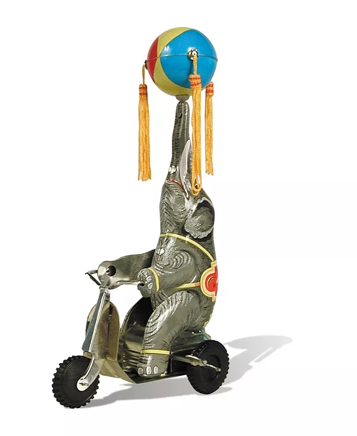 Schylling Tin Elephant On Bike - Mycitystee