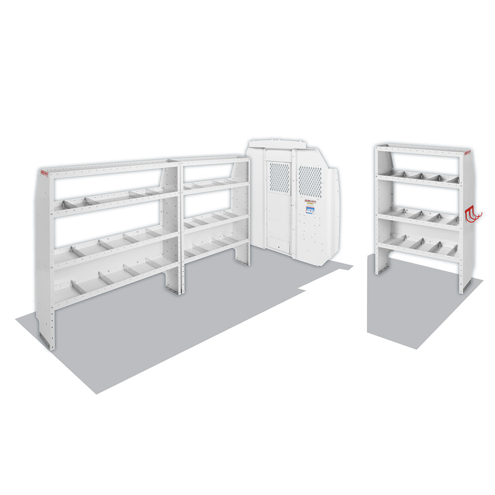 Commercial Shelving Package for High-Roof, 159 Inch Wheel Base RAM ProMaster Vans - Mycitystee