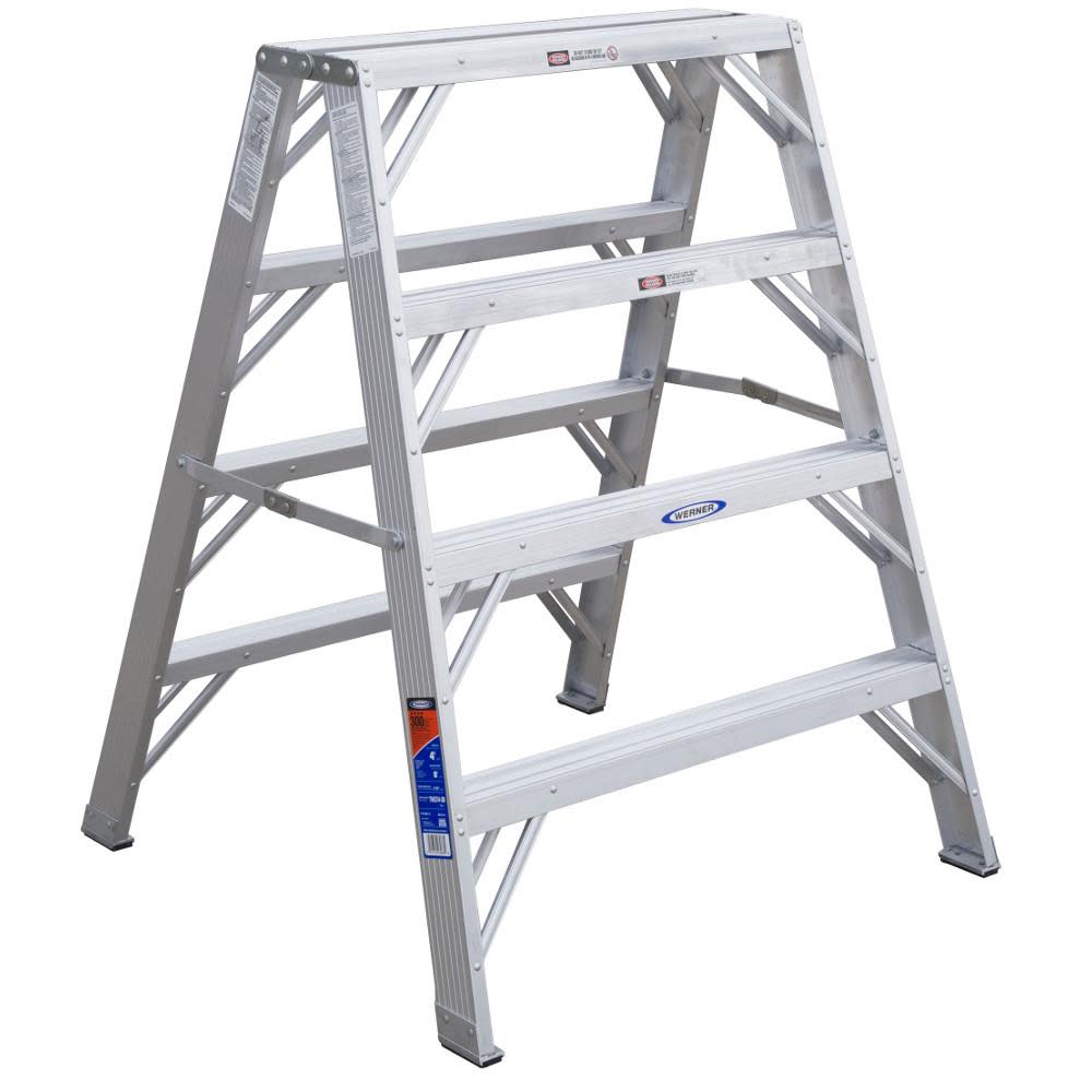 Werner, TW374-30, TW370-30, aluminum, work, step, stand, ladder, stepladder, IA - Mycitystee