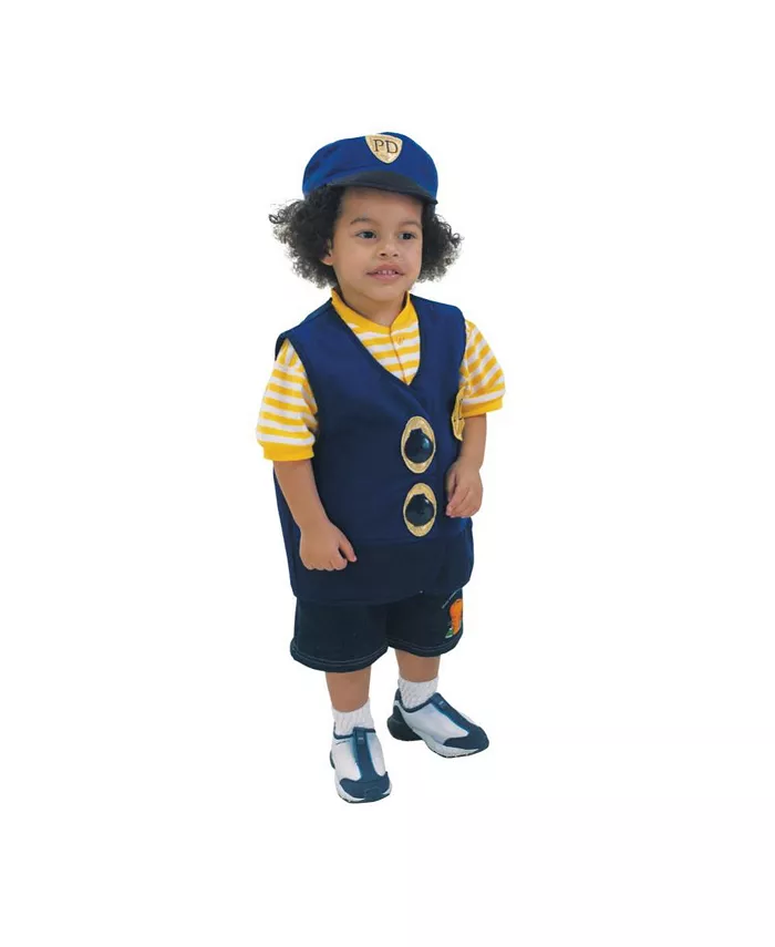 Kaplan Early Learning Toddler Pretend Play Police Officer Vest Hat - Mycitystee