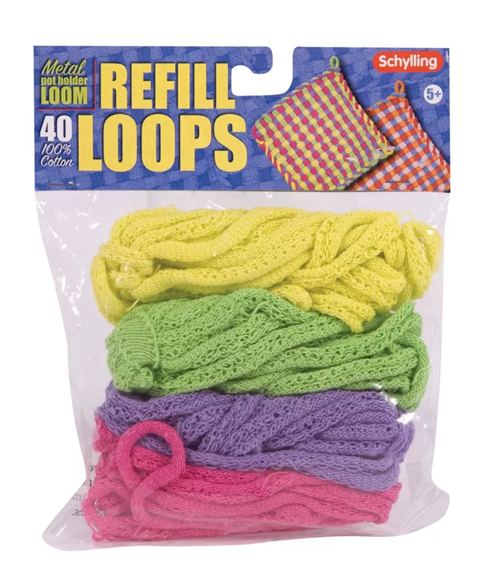 Schylling Loop Refill For Metal Potholder Loom Colors Vary - Mycitystee