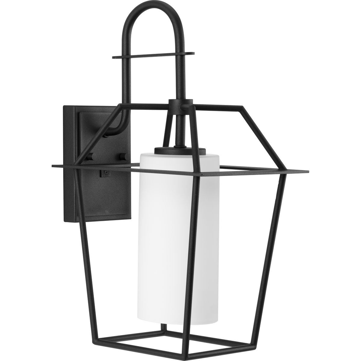 Chilton Collection One-Light New Traditional Textured Black Etched Opal Glass Outdoor Wall Lantern Shopping - The Best Deals on Outdoor Wall Lanterns - Mycitystee