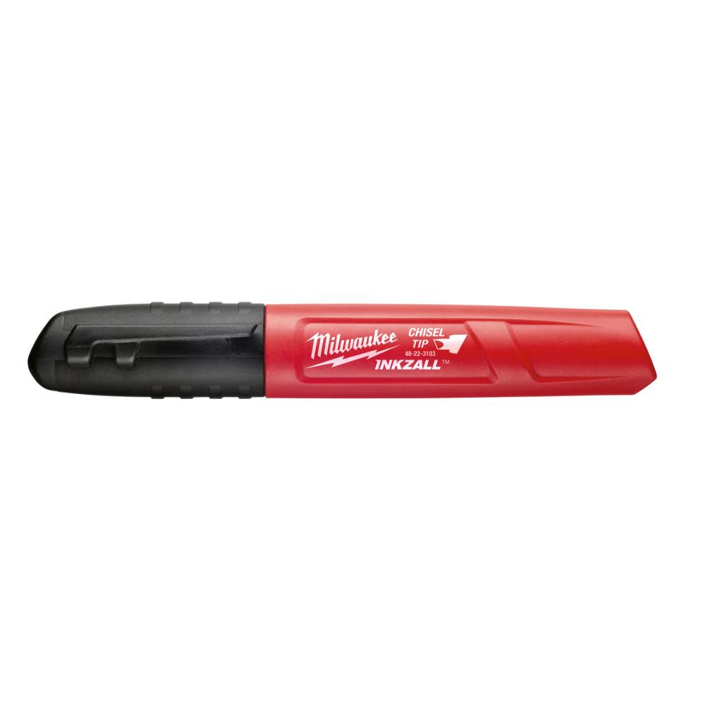 Milwaukee INKZALL Black Chisel Tip Marker 48-22-3130 from Milwaukee - Mycitystee