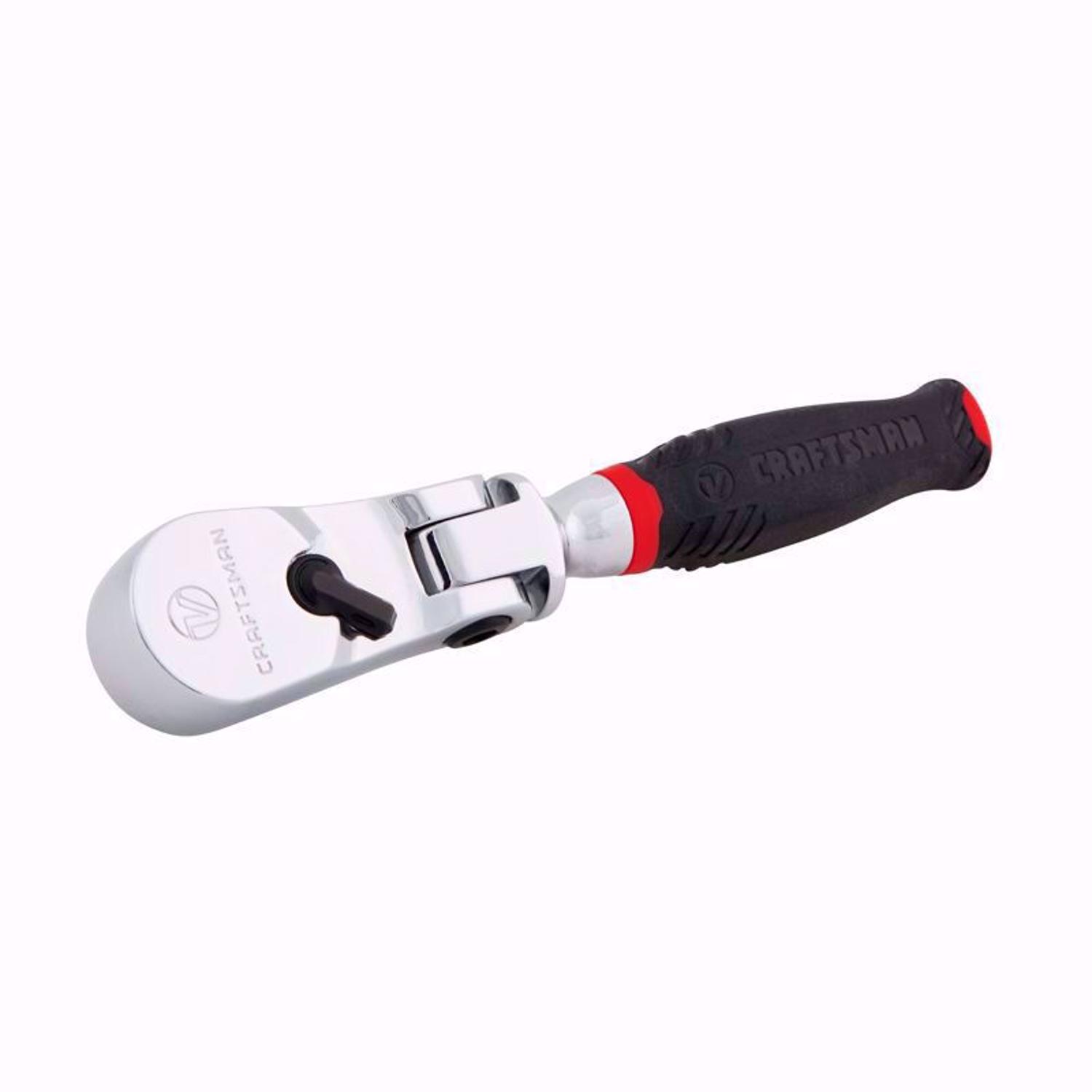 Craftsman V-Series 1/4 in. drive Comfort Grip Flex Head Ratchet 80 teeth - Mycitystee