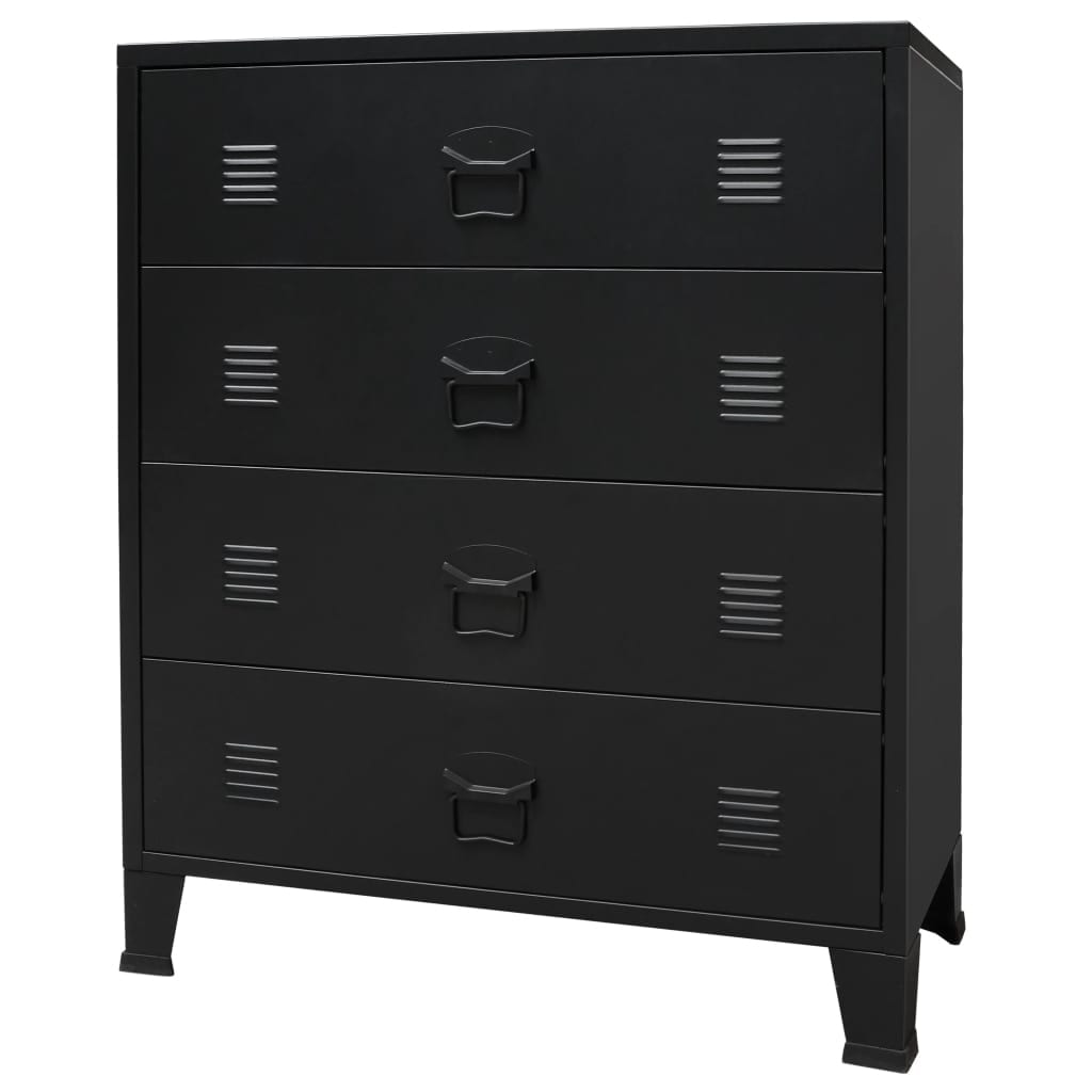 vidaXL Chest of Drawers Metal Industrial Style 30.7