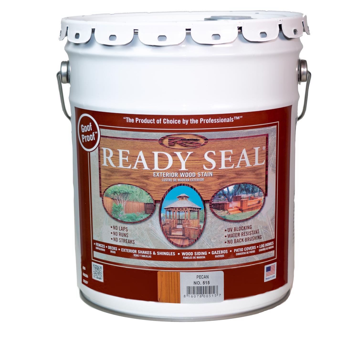 Ready Seal Goof Proof Semi-Transparent Pecan Oil-Based Penetrating Wood Stain/Sealer 5 gal - Mycitystee