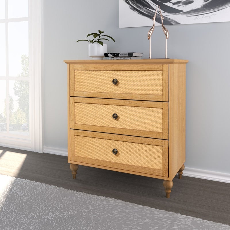Newcomb Brown 3 Drawer Chest - - 35568435 - Mycitystee