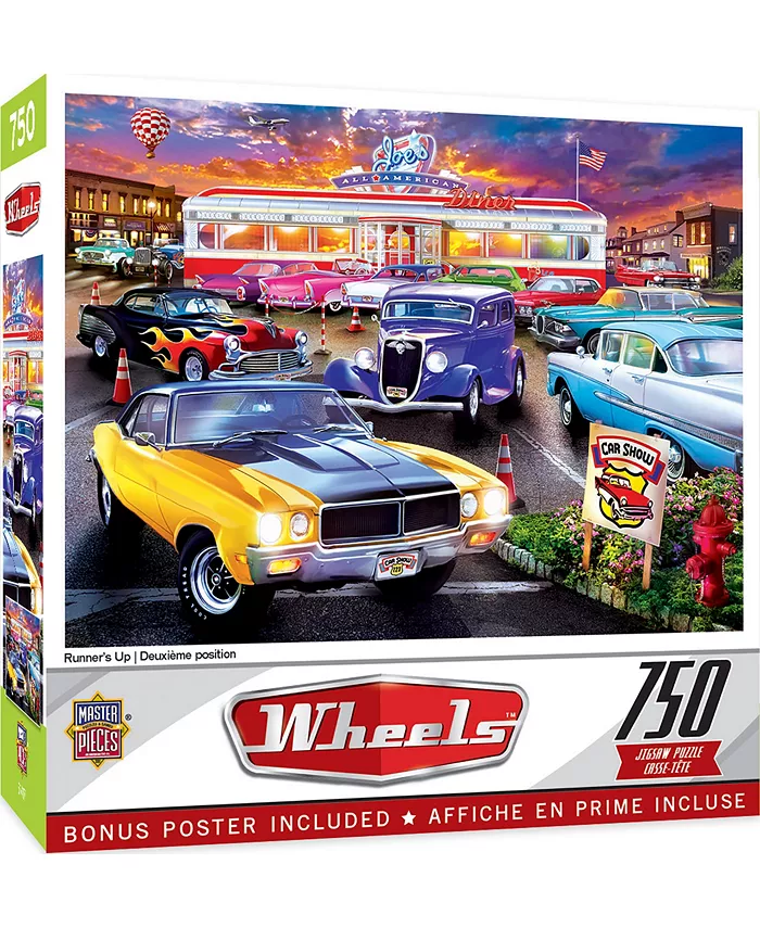 MasterPieces Puzzles Wheels - Runner's Up 750 Piece Adult Jigsaw Puzzle - Mycitystee