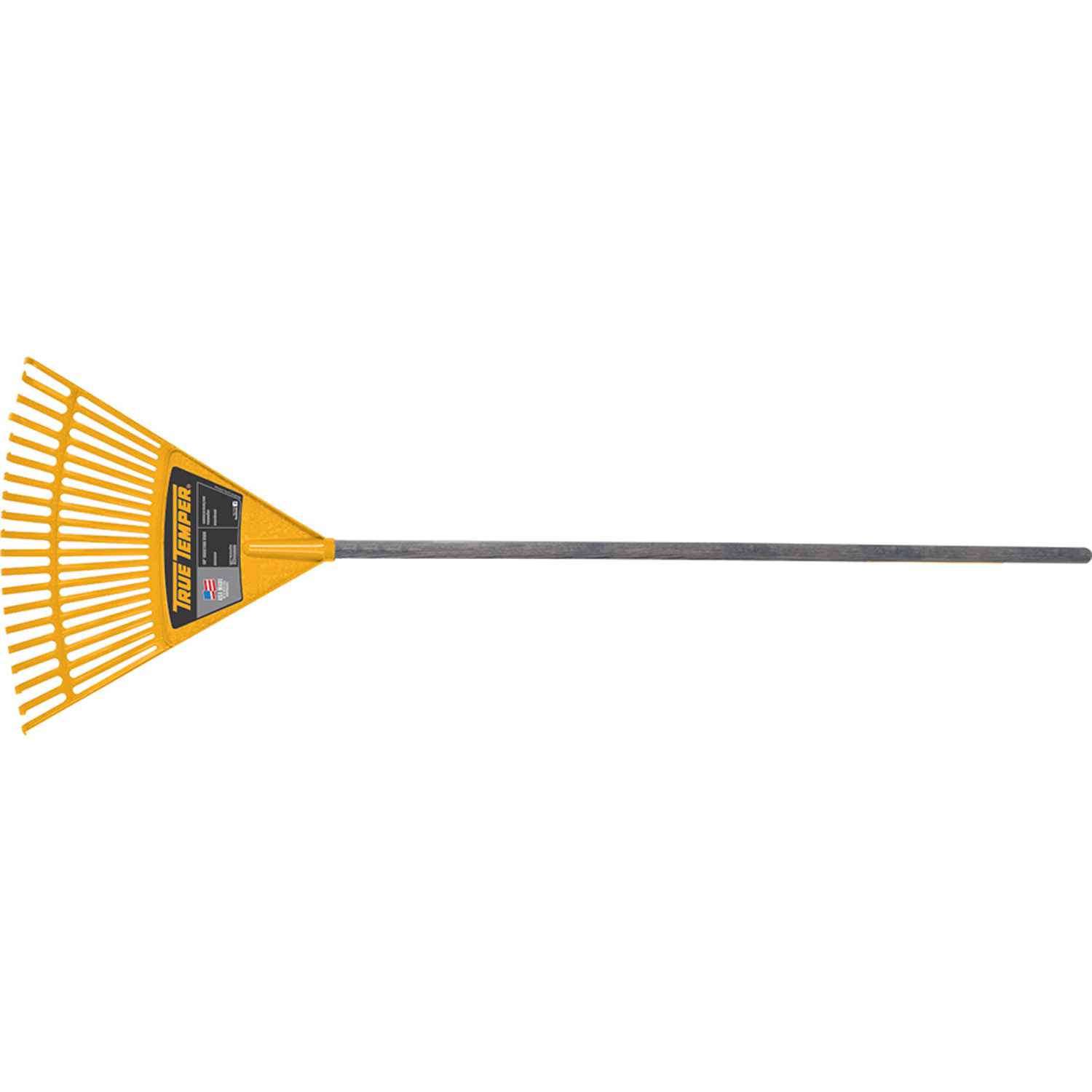 True Temper 55.75 in. 20 Tine Poly Kids Rake Wood Handle - Mycitystee