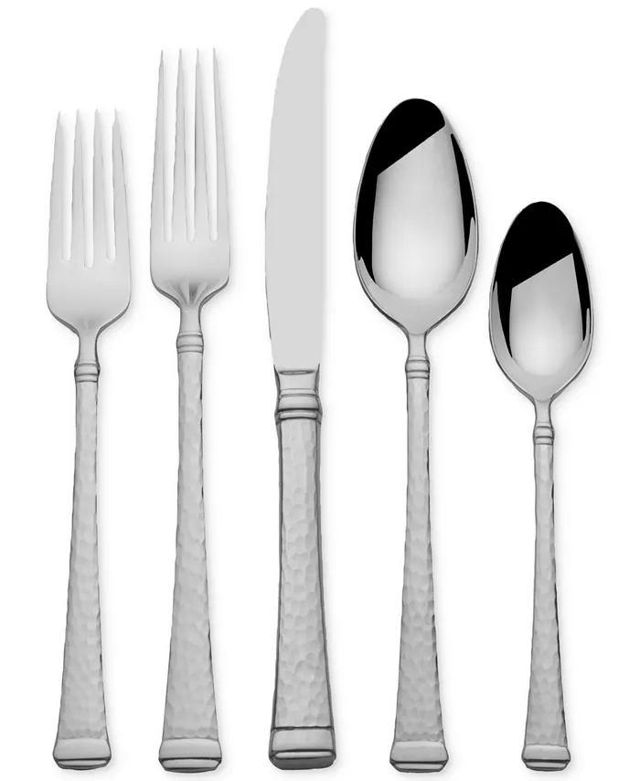 Mikasa Harmony Hammered 65-Pc. Flatware Set， Service for 12 - Mycitystee