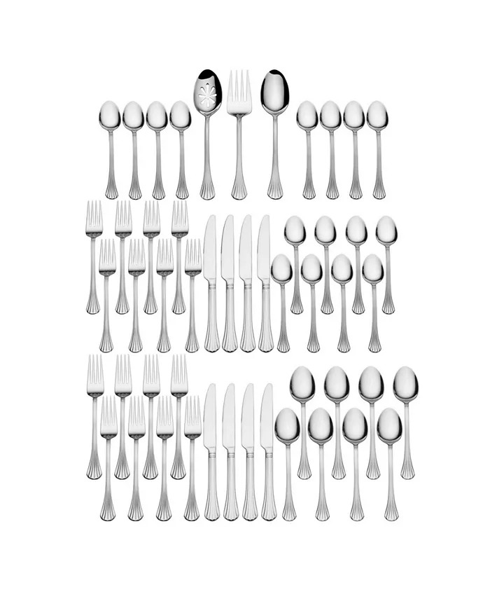 International Silver Cascade 51 Pc Flatware Set， Service for 8 - Mycitystee