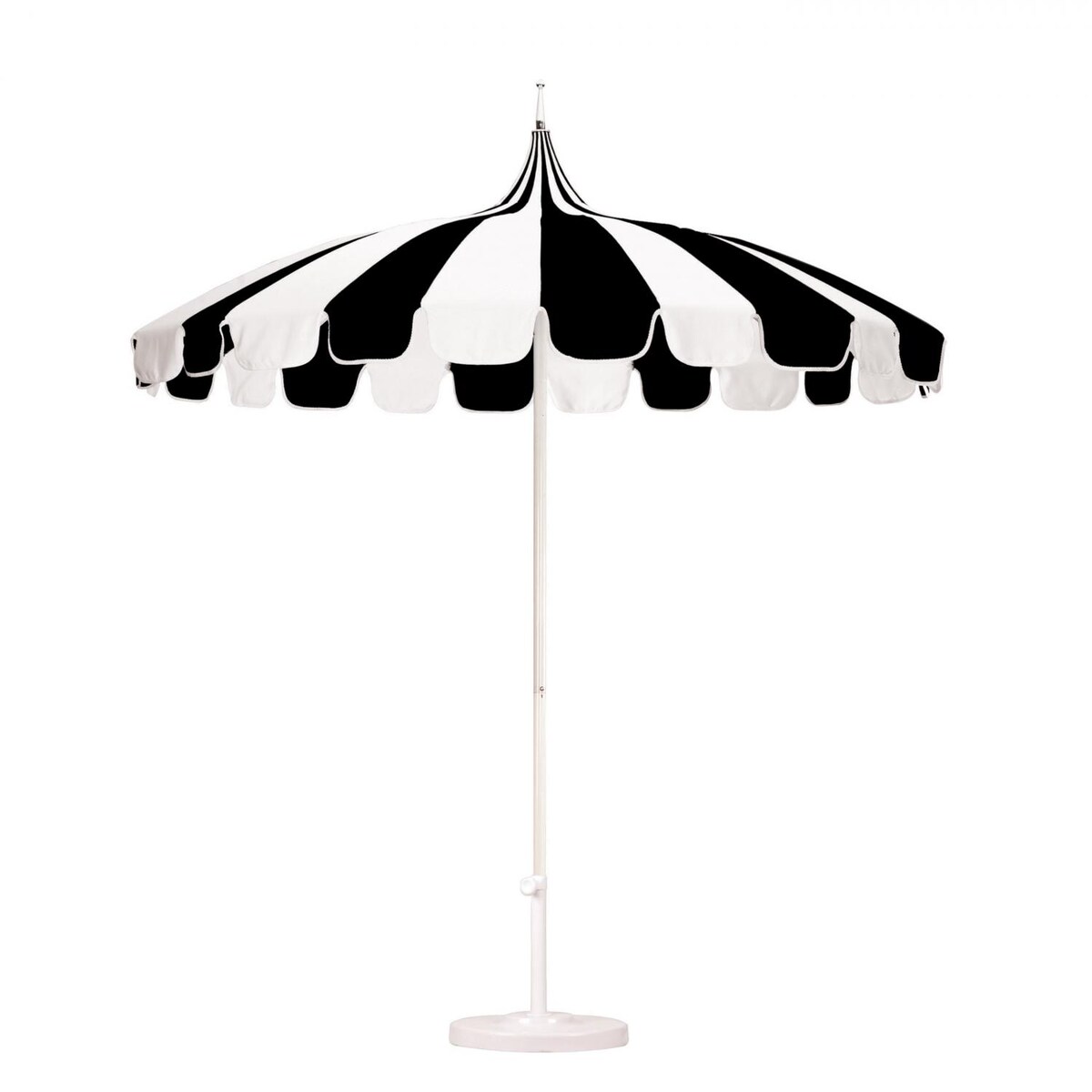 California Umbrella Pagoda Series 8.5 Ft Round Aluminum Pagoda Patio Umbrella W/ Push Lift and Steel Wire Ribs - Mycitystee
