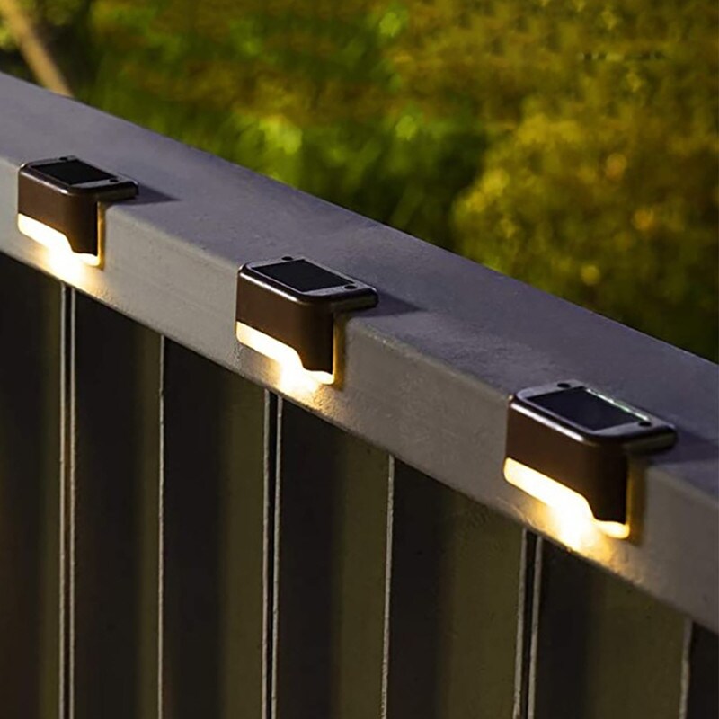 Solar Powered Deck Bronze Finished LED Outdoor 16 Pack Light - Mycitystee