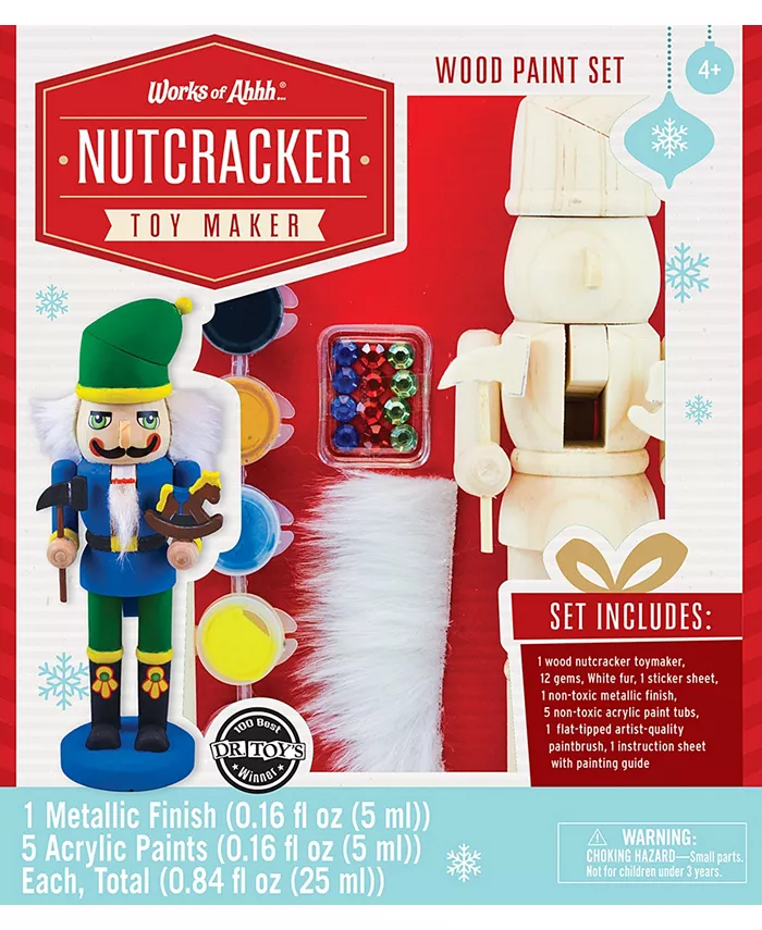 MasterPieces Puzzles Works of Ahhh…. Nutcracker Toymaker Wood Paint Craft Kit - Mycitystee