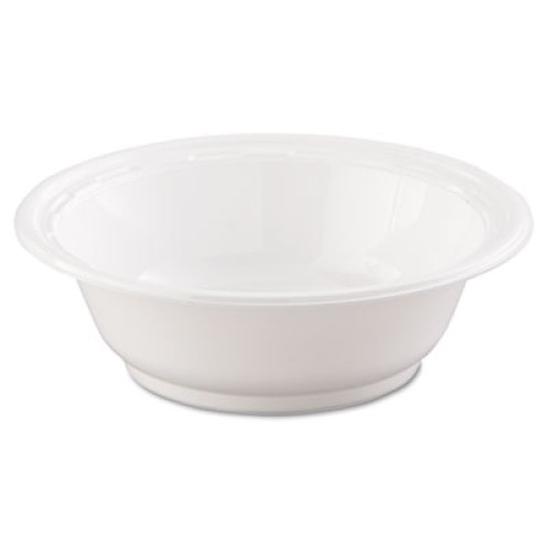 Dart Famous Service Plastic Dinnerware， Bowl， 12 oz， White， 125/Pack， 8 Packs/Carton (12BWWF) - Mycitystee