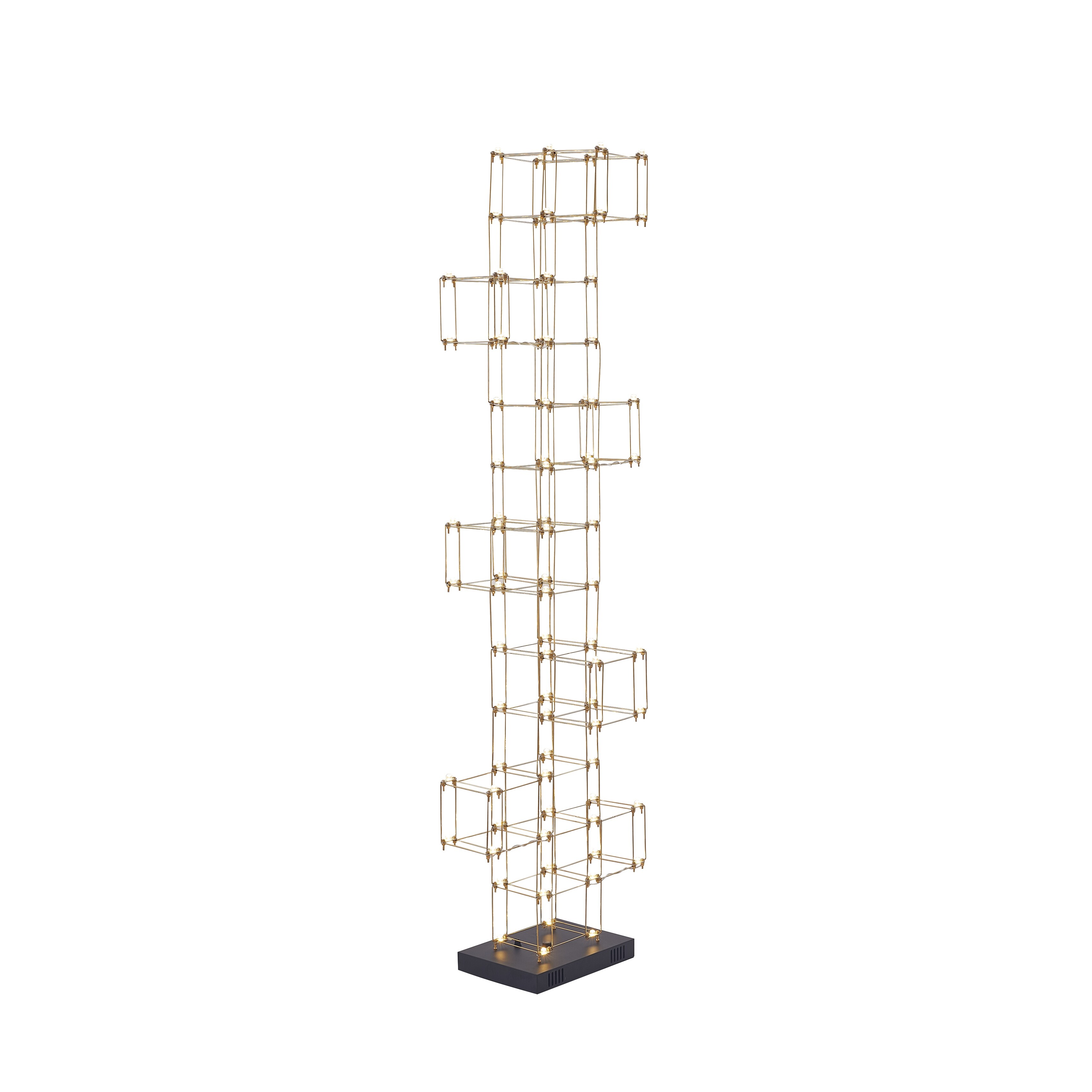 Gold Stainless Steel LED Floor Lamp - Mycitystee