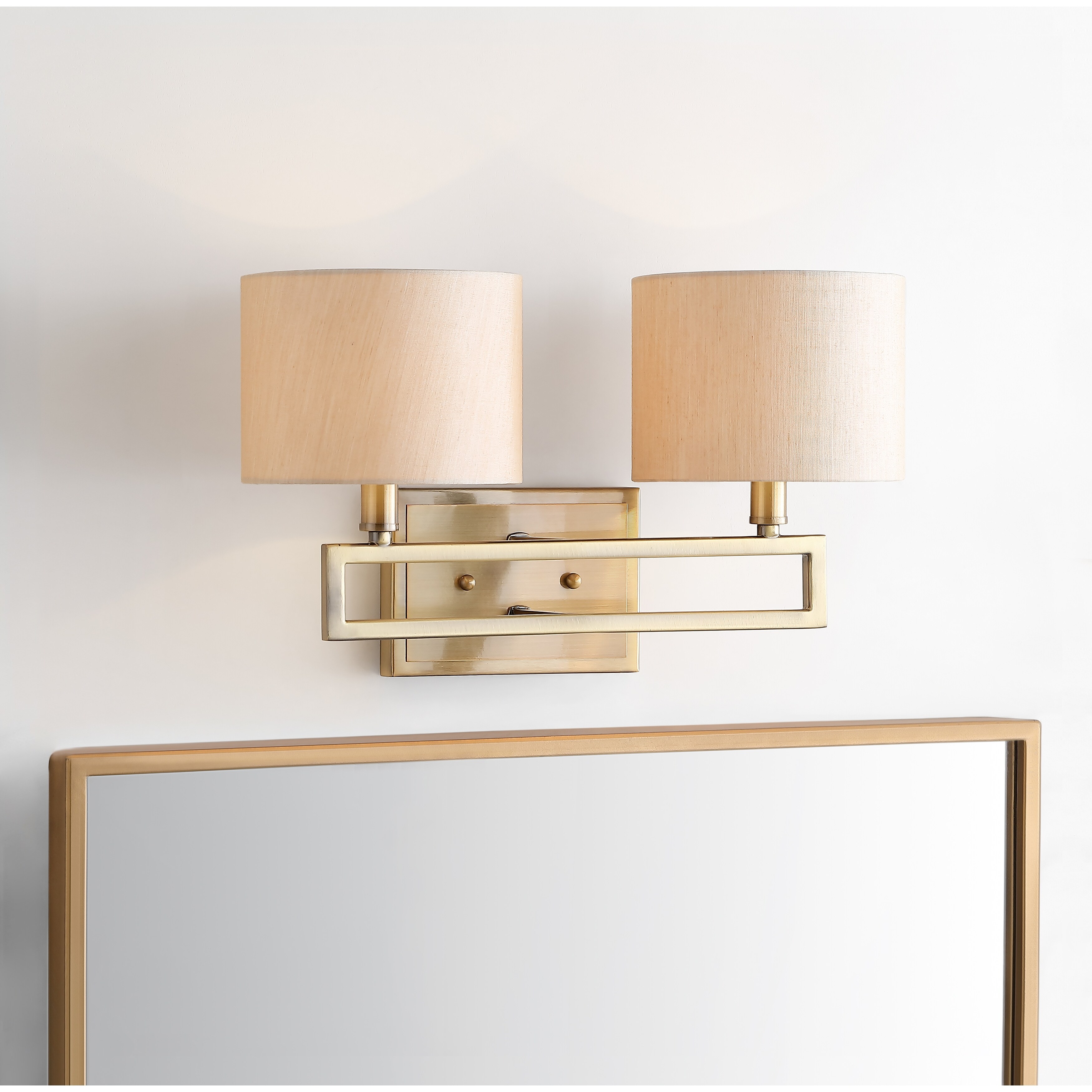 SAFAVIEH Lighting Catena 2-light Catena Gold Sconce - 16.25