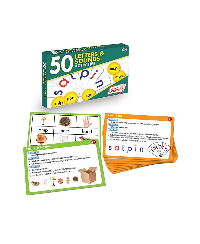 Junior Learning 50 Letters and Sounds Activities Learning Set - Mycitystee
