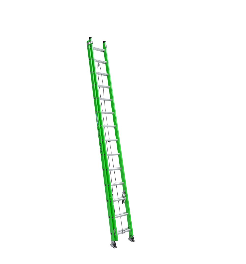 Werner AERO Extension Ladder 28' TYPE IAA Fiberglass Box Rail/Tri Rung - Mycitystee