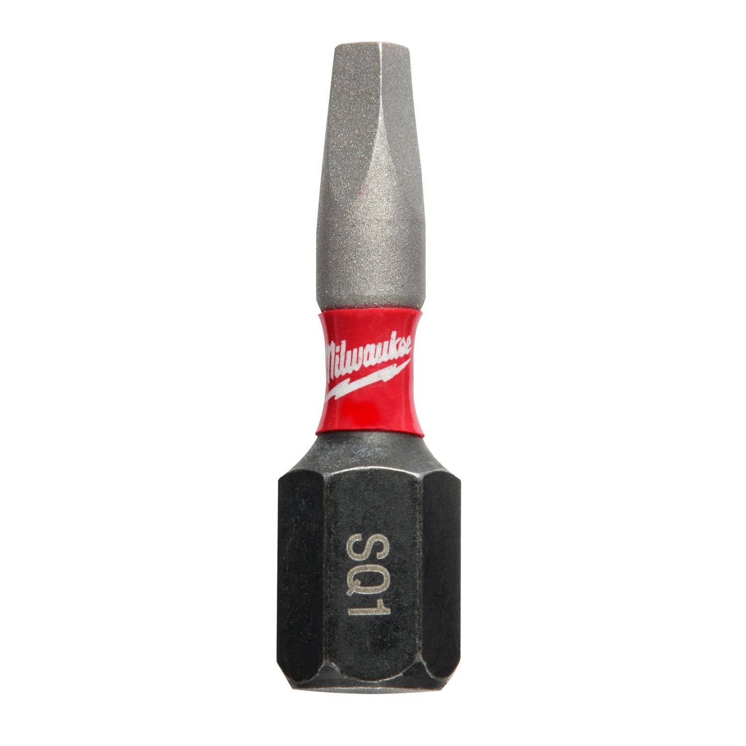 Milwaukee Shockwave Square #1 X 1 in. L Screwdriver Bit Steel 2 pk - Mycitystee