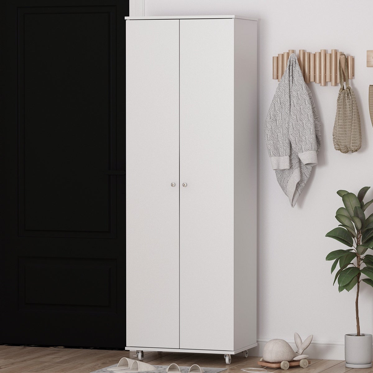 2-Doors 9 Tires Shoes Cabinet With Large Storage Space - - 34607600 - Mycitystee